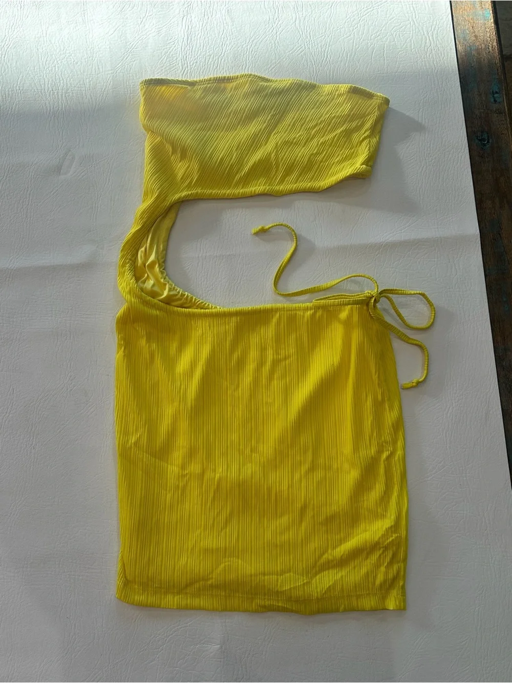 Frankie's Bikinis Bright Yellow Bandeau Top